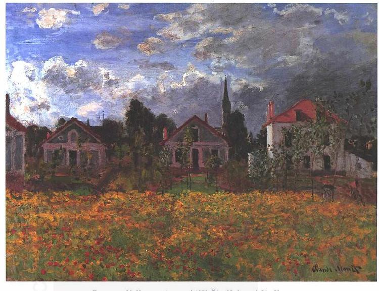 Claude Monet Maisons d'Argenteuil China oil painting art